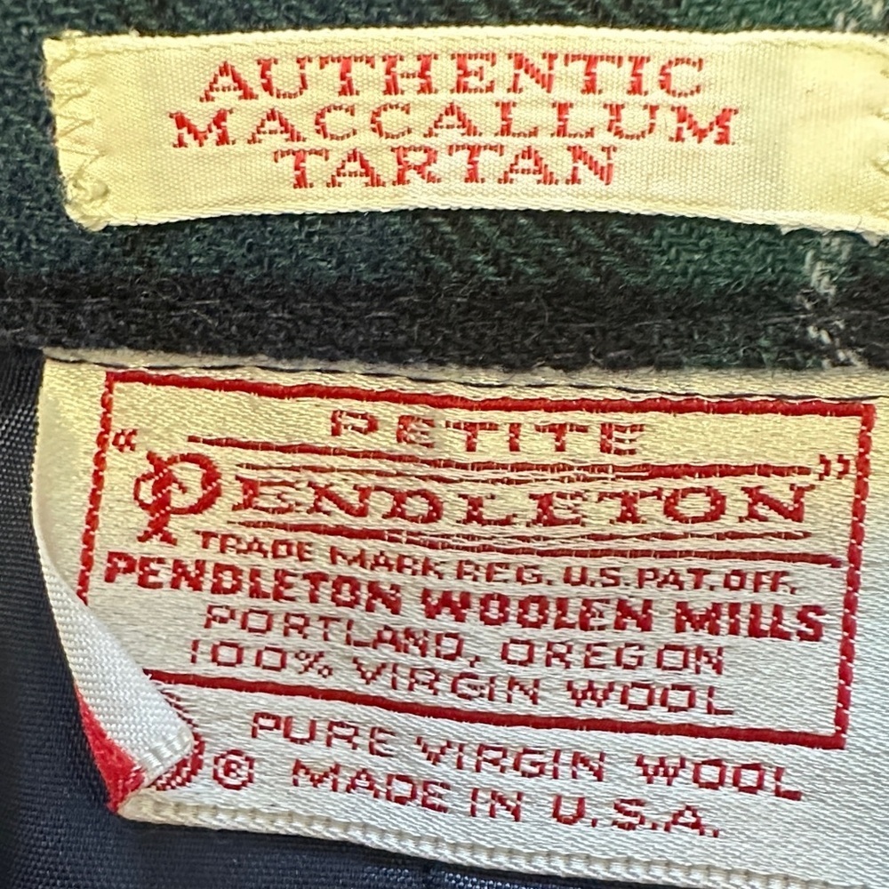 Vintage Pendleton Virgin Wool MacCallum Tartan Plaid Skirt Size 4P - Picture 2 of 8